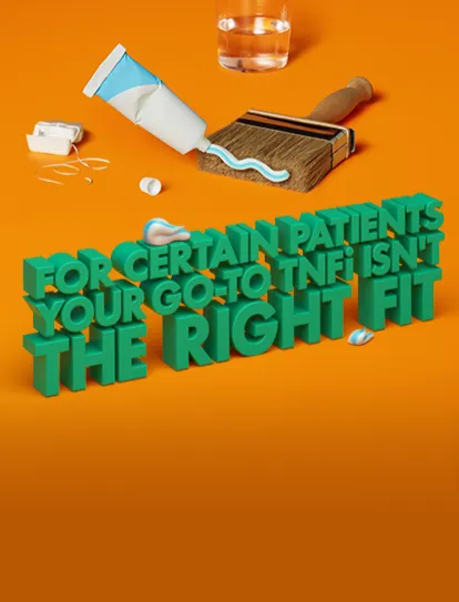 Image of toothpaste being put onto a paint brush. The image also contains a glass of water that is half full, an open dental floss container on its side with floss coming out of it, a toothpaste container cap, and small amounts of toothpaste in front of and on top of 3D copy text.